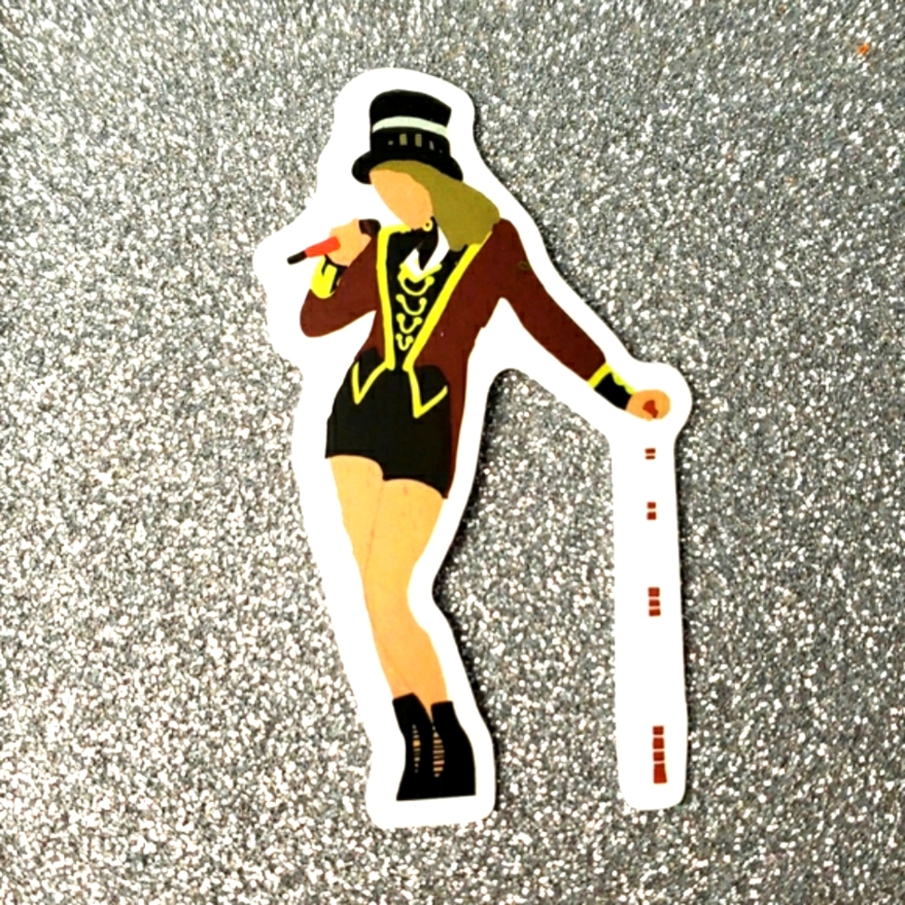 10/$10 Red Taylor Swift Waterproof Sticker
